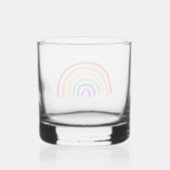 Het eigen kunstwerk van je kind | Kinder tekening Whisky Glas (Achterkant)