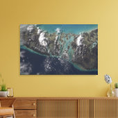 Het eiland Andros van de Bahamas 2 Canvas Afdruk (Insitu (Woonkamer))