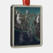 Het eiland Andros van de Bahamas 2 Metalen Ornament (Rechts)