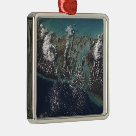 Het eiland Andros van de Bahamas 2 Metalen Ornament (Rechts)