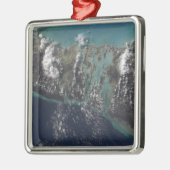 Het eiland Andros van de Bahamas 2 Metalen Ornament (Links)