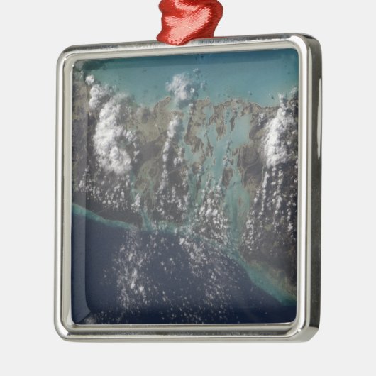 Het eiland Andros van de Bahamas 2 Metalen Ornament (Links)
