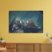 Het eiland Andros van de Bahama's Canvas Afdruk (Insitu (Woonkamer))