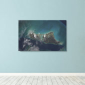 Het eiland Andros van de Bahama's Canvas Afdruk (Insitu (Houten vloer))