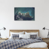 Het eiland Andros van de Bahama's Canvas Afdruk (Insitu (Slaapkamer))