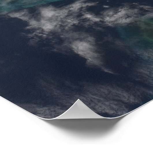 Het eiland Andros van de Bahama's Poster (Hoek)