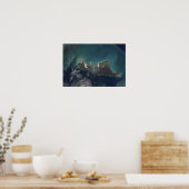 Het eiland Andros van de Bahama's Poster (Keuken)