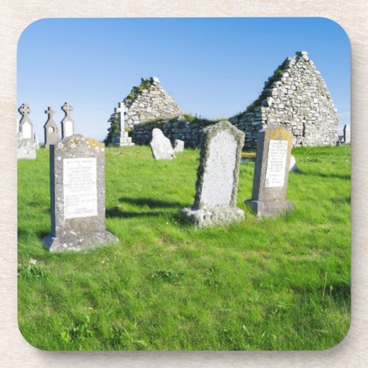 Het eiland Benbecula (Beinn nam Fadhla) Bier Onderzetter (Voorkant)