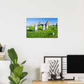 Het eiland Benbecula (Beinn nam Fadhla) Poster (Thuiskantoor)