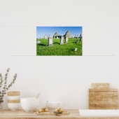 Het eiland Benbecula (Beinn nam Fadhla) Poster (Keuken)
