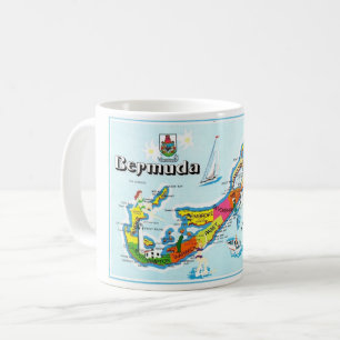 Het eiland Bermuda Kleurige mok
