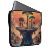 Het eiland bij zonsondergang. laptop sleeve (Voorkant Rechts)