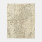 Het eiland Cuba met een deel van de Bahama-banken Fleece Deken (Voorkant)