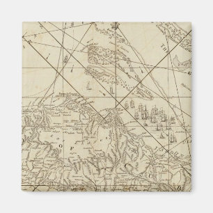 Het eiland Cuba met een deel van de Bahama-banken Magneet