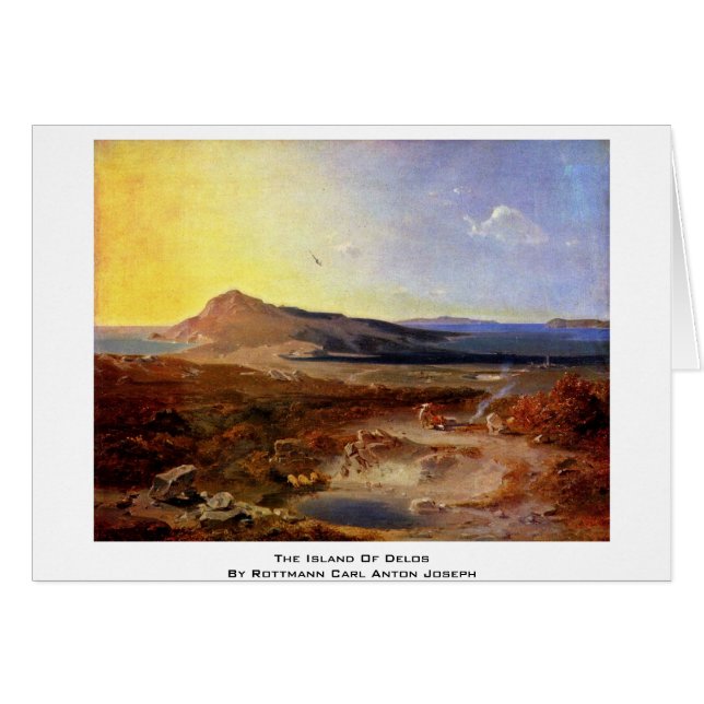 Het eiland Delos door Rottmann Carl Anton Joseph (Voorkant Horizontaal)