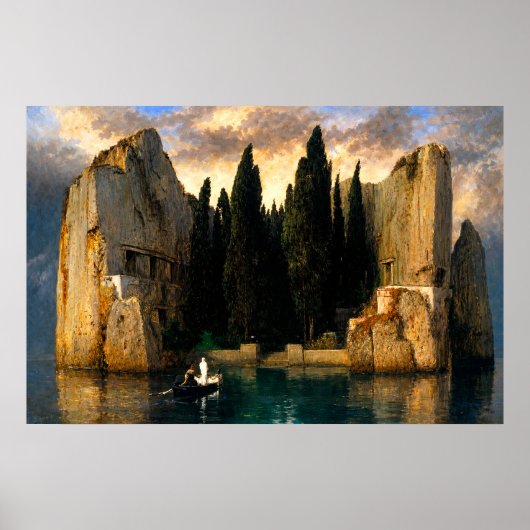 Het Eiland der Doden van Arnold Böcklin Poster (Voorkant)