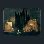 Het eiland der Dood, 1880 (olie op doek) Magneet<br><div class="desc">Afbeelding: 83823 The Isle of the Dead,  1880 (oil on canvas). Bocklin,  Arnold (1827-1901). Kunstmuseum,  Bazel,  Zwitserland,  Peter Willi. Kunst,  fijne kunst.</div>