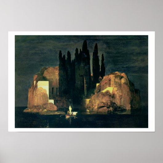 Het eiland der Dood, 1880 (olie op doek) Poster (Voorkant)