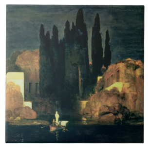 Het eiland der Dood, 1880 (olie op doek) Tegeltje