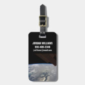 Het eiland Hispaniola met Sunglin Bagagelabel (Voorkant verticaal)