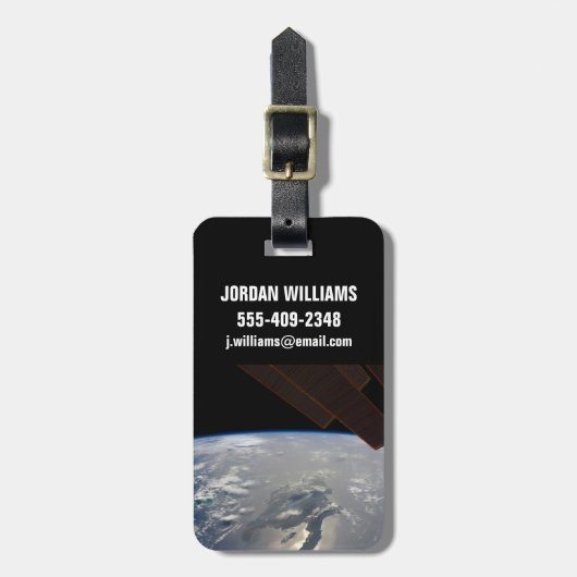 Het eiland Hispaniola met Sunglin Bagagelabel (Voorkant verticaal)