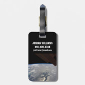 Het eiland Hispaniola met Sunglin Bagagelabel (Achterkant verticaal)