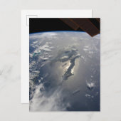 Het eiland Hispaniola met Sunglin Briefkaart (Voorkant / Achterkant)