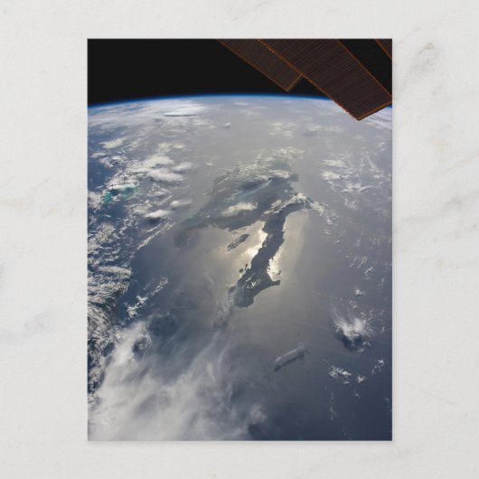 Het eiland Hispaniola met Sunglin Briefkaart (Voorkant)