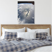 Het eiland Hispaniola met Sunglin Canvas Afdruk (Insitu (Slaapkamer))