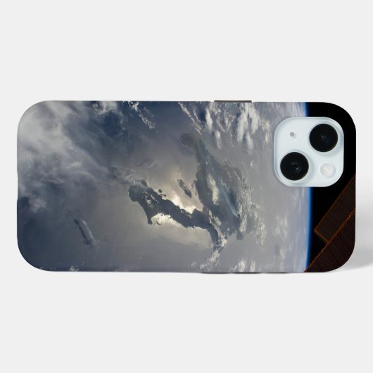 Het eiland Hispaniola met Sunglin Case-Mate iPhone Case (Achterkant (horizontaal))