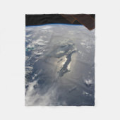 Het eiland Hispaniola met Sunglin Fleece Deken (Voorkant)