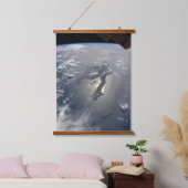 Het eiland Hispaniola met Sunglin Hangend Wandkleed (Slaapkamer)