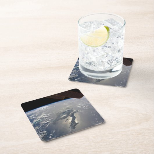 Het eiland Hispaniola met Sunglin Kartonnen Onderzetters (Insitu)