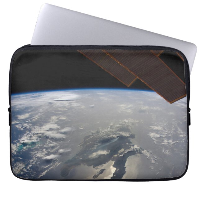 Het eiland Hispaniola met Sunglin Laptop Sleeve (Voorkant)