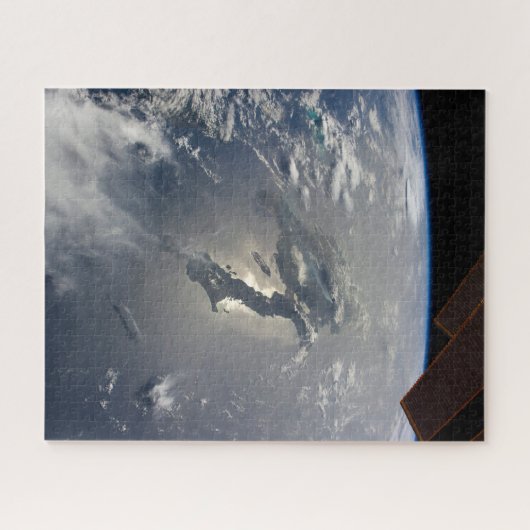 Het eiland Hispaniola met Sunglin Legpuzzel (Horizontaal)