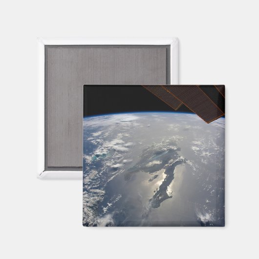 Het eiland Hispaniola met Sunglin Magneet (Voorkant / Achterkant)