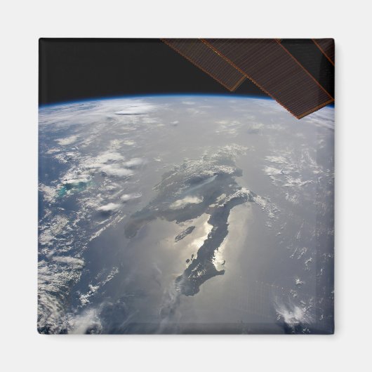 Het eiland Hispaniola met Sunglin Magneet (Voorkant)