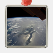 Het eiland Hispaniola met Sunglin Metalen Ornament (Voorkant)