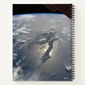 Het eiland Hispaniola met Sunglin Notitieboek (Achterkant)