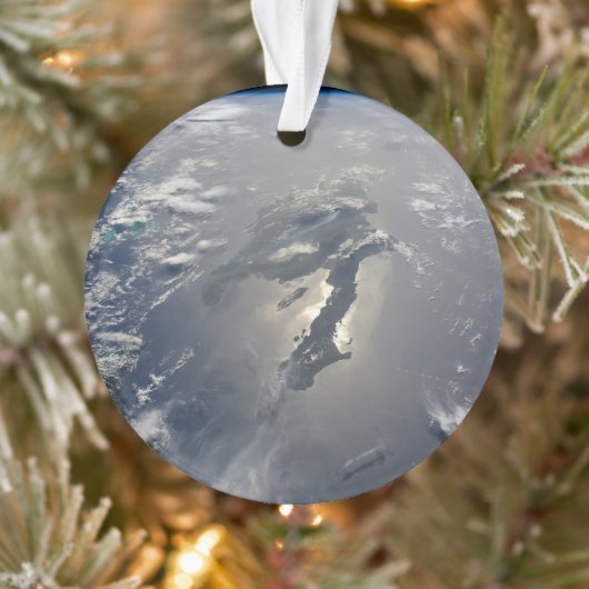 Het eiland Hispaniola met Sunglin Ornament (Boom)