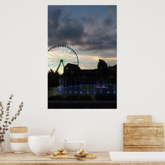 Het eiland in Pigeon Forge Poster (Keuken)