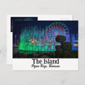 Het eiland in Pigeon Forge, Tennessee Briefkaart (Voorkant / Achterkant)