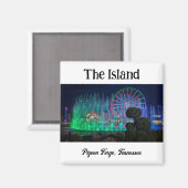 Het eiland in Pigeon Forge, Tennessee Magnet (Voorkant / Achterkant)