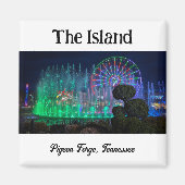 Het eiland in Pigeon Forge, Tennessee Magnet (Voorkant)