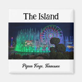 Het eiland in Pigeon Forge, Tennessee Magnet