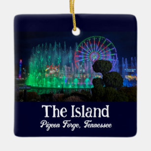 Het eiland in Pigeon Forge, Tennessee Ornament
