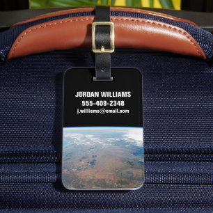 Het eiland Madagaskar. Bagagelabel