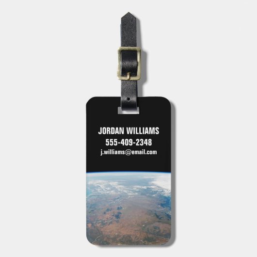 Het eiland Madagaskar. Bagagelabel (Voorkant verticaal)