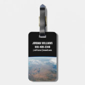 Het eiland Madagaskar. Bagagelabel (Achterkant verticaal)