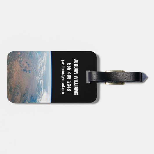 Het eiland Madagaskar. Bagagelabel (Achterkant horizontaal)